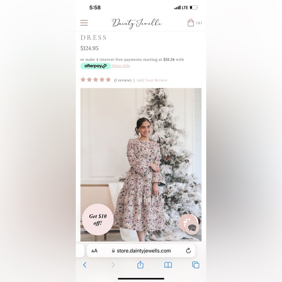 NWT Dainty Jewells Winterberry Wishes Dress - Picture 8 of 10